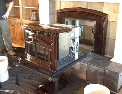 Our fireplace experts will provide custom installation for your new wood insert
