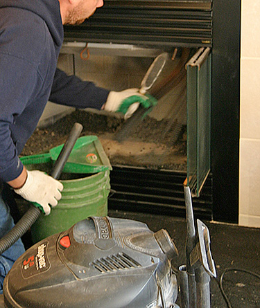 Fireplace Cleaning at house on Spanish Street in Drytown CA